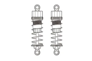 MJX RC Aluminium Rear Adjustable Shocks 2Pcs