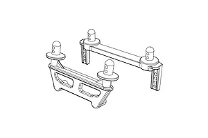 MJX RC Front and Rear Body Posts 2Pcs