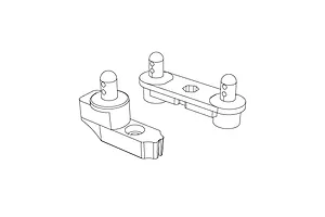 MJX RC Front and Rear Body Post Set