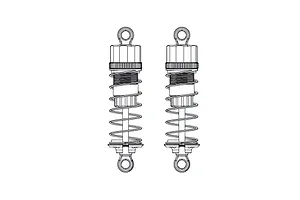 MJX RC Aluminium Rear Adjustable Shocks 2Pcs