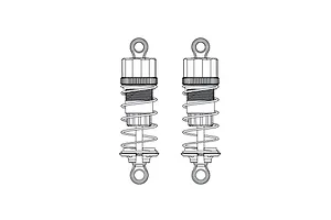 MJX RC Aluminium Rear Adjustable Shocks 2Pcs