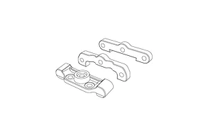 MJX RC Front and Rear Suspension Arm Pin Brace Set