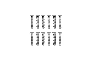 MJX RC 2.3x12mm Coarse Thread Countersunk Head Screws 12Pcs
