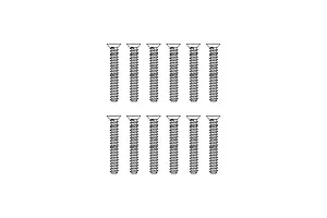 MJX RC 2.6x15mm Coarse Thread Countersunk Head Screws 12Pcs