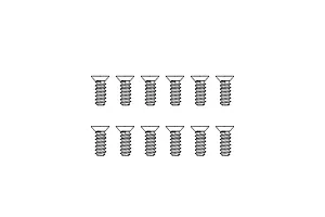 MJX RC 2.6x6mm Coarse Thread Countersunk Head Screws 12Pcs