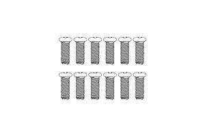 MJX RC 4x12mm Fine Thread Button Head Screws 12Pcs