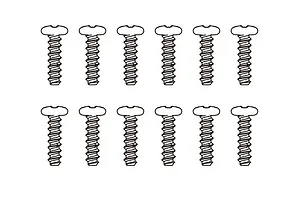 MJX RC 2.6x6mm Coarse Thread Binder Head Screws 12Pcs