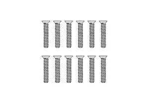 MJX RC 2.6x12.5mm Coarse Thread Countersunk Head Screws 12Pcs
