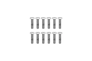 MJX RC 2.6x8mm Coarse Thread Button Head Screws 12Pcs