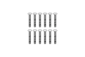 MJX RC 2.6x15mm Coarse Thread Countersunk Head Screws 12Pcs
