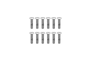 MJX RC 2.3x8mm Coarse Thread Button Head Screws 12Pcs