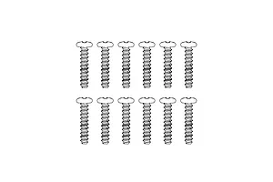 MJX RC 2.3x10mm Coarse Thread Button Head Screws 12Pcs