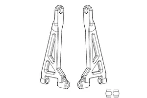 MJX RC Rear Upper Suspension Arms 2Pcs