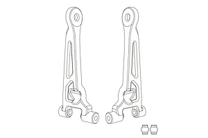MJX RC Rear Upper Suspension Arms 2Pcs