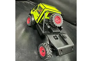 MN Model Unimog RC Rock Crawler Electric 4WD 1/16 Scale RTR - Green image 142444