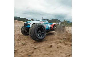 ARRMA Mini Kraton 3S BLX 4X4 RC Speed Monster Truck Electric Brushless 4WD 1/16 Scale RTR - Blue image 142503