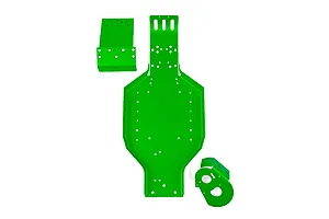 Team Associated 1/10 Aluminium Chassis Set - Fluorescent Green