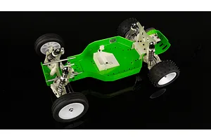 Team Associated 1/10 Aluminium Chassis Set - Fluorescent Green image 2