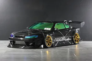 Pandora RC 1/10 Nissan S15 Silvia Raijin Thunder God Unpainted Body Shell - Carbon Edition
