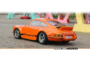 HPI Sport 3 Flux 1973 Porsche 911 Carrera RSR RC Car Electric Brushless 4WD 1/10 Scale RTR - Orange image 142630