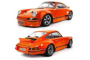 HPI Sport 3 Flux 1973 Porsche 911 Carrera RSR RC Car Electric Brushless 4WD 1/10 Scale RTR - Orange image 142634