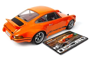 HPI Sport 3 Flux 1973 Porsche 911 Carrera RSR RC Car Electric Brushless 4WD 1/10 Scale RTR - Orange image 142635