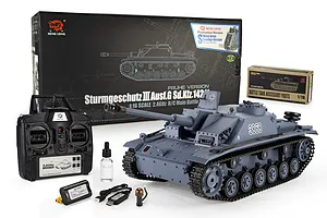 Heng Long German StuG III Ausf. "Sturmgeschütz" (F8 Type) RC Tank Electric Tracked 1/16 Scale RTR image 142906