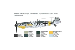 Italeri 1/72 Bf 109 G-6 Aces Fighter Scaled Plastic Model Kit image 5