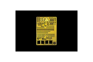 A photo-etched metal detail set for the Italeri 1/32 Macchi MC.200 Saetta model kit, featuring various small aircraft components on a brass sheet.