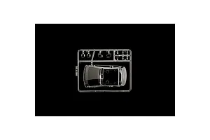 A clear plastic sprue containing the roof and small window parts for a 1/24 scale model car kit.