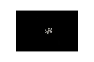A small sprue of clear plastic parts for a model kit, isolated on a black background.