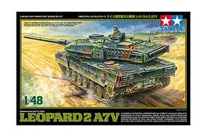 Tamiya 1/48 Leopard 2 A7V Main Battle Tank Scaled Plastic Model Kit
