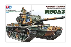 Tamiya 1/35 U.S. M60A3 Main Battle Tank Scaled Plastic Model Kit
