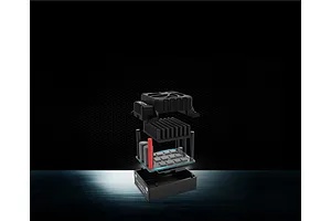 Exploded view of the ZTW Beast SL 150A G2 ESC showing internal components like the heatsink, fan, and circuit board against a dark background.