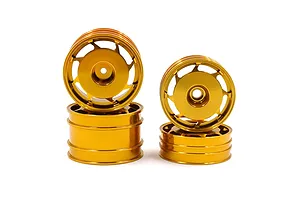 Yeah Racing 1.9" Aluminium Front and Rear 8W Spoke Rims 4Pcs - Gold