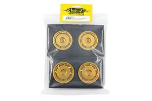 Yeah Racing 1.9&amp;quot; Aluminium Front and Rear 8W Spoke Rims 4Pcs - Gold image 5
