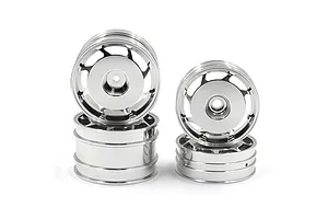 Yeah Racing 1.9" Aluminium Front and Rear 8W Spoke Rims 4Pcs - Silver