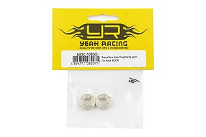 Yeah Racing brass rear axle weights for Axial SCX30 in retail packaging.