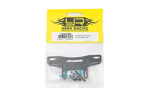 Yeah Racing carbon fibre rear shock tower for Tamiya XM-01 PRO in original packaging with mounting hardware.