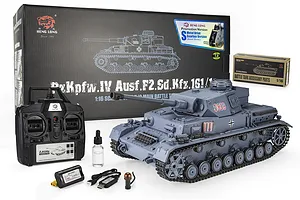 Heng Long German Panzer IV (F2 Type) RC Tank Electric Tracked 1/16 Scale RTR image 143359