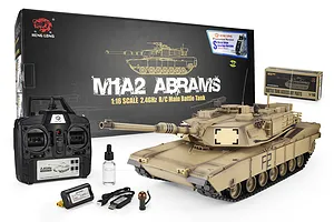 Heng Long USA M1A2 Abrams RC Tank Electric Tracked 1/16 Scale RTR image 143477
