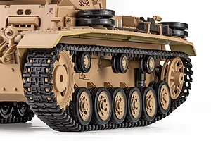 Heng Long German Panzer III Type H RC Tank Electric Tracked 1/16 Scale RTR image 143610