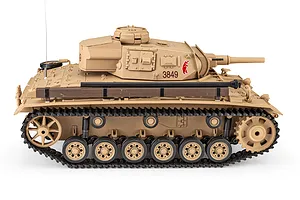 Heng Long German Panzer III Type H RC Tank Electric Tracked 1/16 Scale RTR image 143613