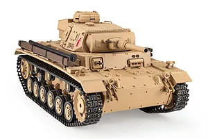 Heng Long German Panzer III Type H RC Tank Electric Tracked 1/16 Scale RTR image 143614