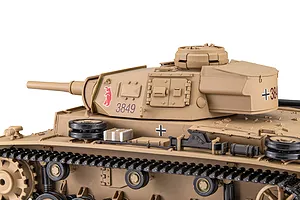 Heng Long German Panzer III Type H RC Tank Electric Tracked 1/16 Scale RTR image 143617