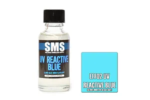 Scale Modellers Supply Effects Blue UV Reactive Airbrush Paint 30ml