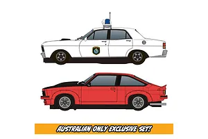 Scalextric 1/32 Ford XC Falcon Australian Highway Patrol Complete Slot Car Set image 143743