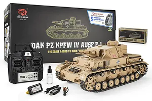 Heng Long German Panzer IV (F Type) RC Tank Electric Tracked 1/16 Scale RTR image 143784