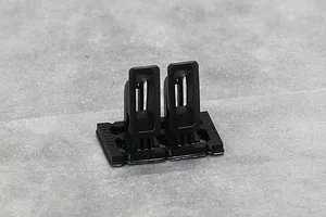 A pair of black plastic 33-Type air ducts by Pandora RC for 1/10 scale RC car bodies, shown on a grey surface.