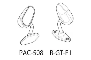 Pandora RC 1/10 R-GT-F1 Door Mirrors 2Pcs image 3